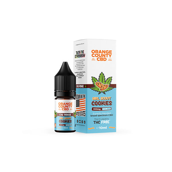 Orange County Cali Range 300mg CBD E-Liquid - Girl Scout Cookies | The CBD Hut