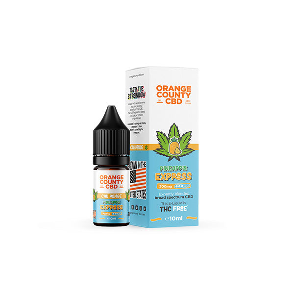 Orange County Cali Range 300mg CBD E-Liquid - Pineapple Express | The CBD Hut