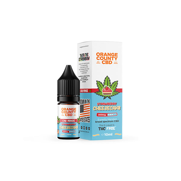 Orange County Cali Range 300mg CBD E-Liquid - Strawberry Cheesecake | The CBD Hut