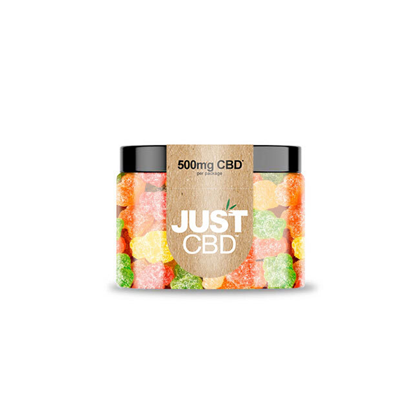 Just CBD 500mg Gummies - Sour Gummy Bears | The CBD Hut