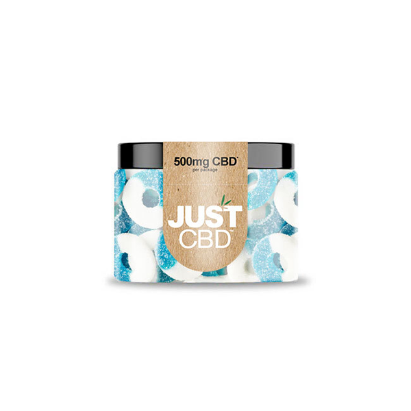 Just CBD 500mg Gummies - Blue Raspberry Rings | The CBD Hut