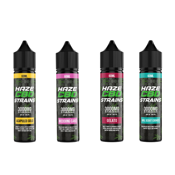 Haze CBD Strains 3000mg Shortfill E-Liquid - 50ml | The CBD Hut