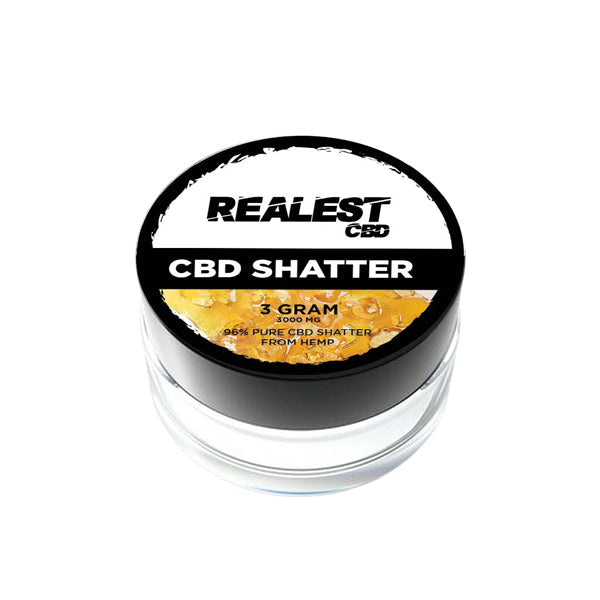 Realest CBD 3000mg CBD Shatter - 3g (BUY 1 GET 1 FREE) | The CBD Hut