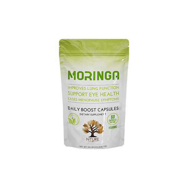 NTURE 1000mg Moringa Capsules - 60 Caps | The CBD Hut
