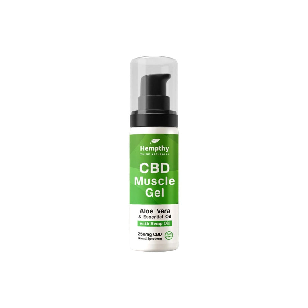 Hempthy 250mg Broad Spectrum CBD Muscle Gel - 50g | The CBD Hut