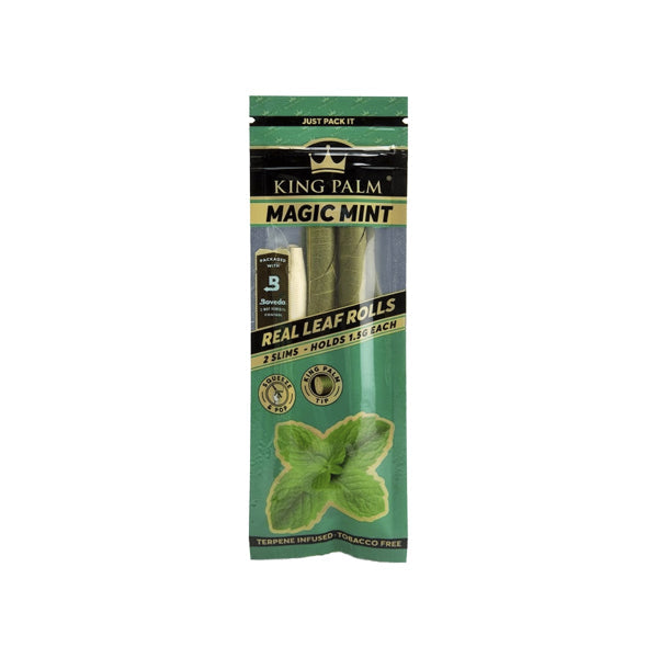 King Palm Flavoured Slim 1.5G Rolls - 2 Pack - Magic Mint | The CBD Hut