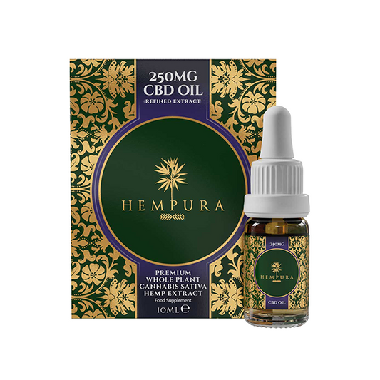Hempura 250mg CBD Broad Spectrum Oil Refined with terpenes - 10ml | The CBD Hut