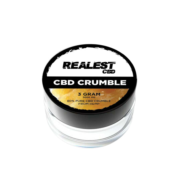 Realest CBD 3000mg 80% CBD Crumble - 3g (BUY 1 GET 1 FREE) | The CBD Hut