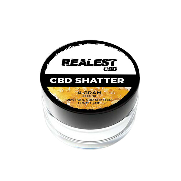 Realest CBD 4000mg CBD Shatter - 4g (BUY 1 GET 1 FREE) | The CBD Hut