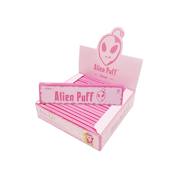 Alien Puff Pink King Size Rolling Papers – 20 Pack | The CBD Hut