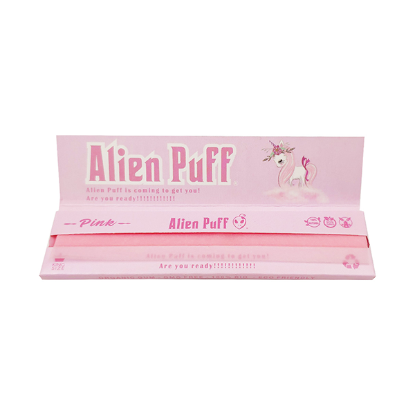 Alien Puff Pink King Size Rolling Papers | The CBD Hut