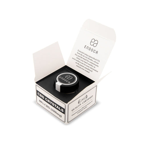 Endoca 1000mg 99% CBD Cannabis Crystals - 1g | The CBD Hut