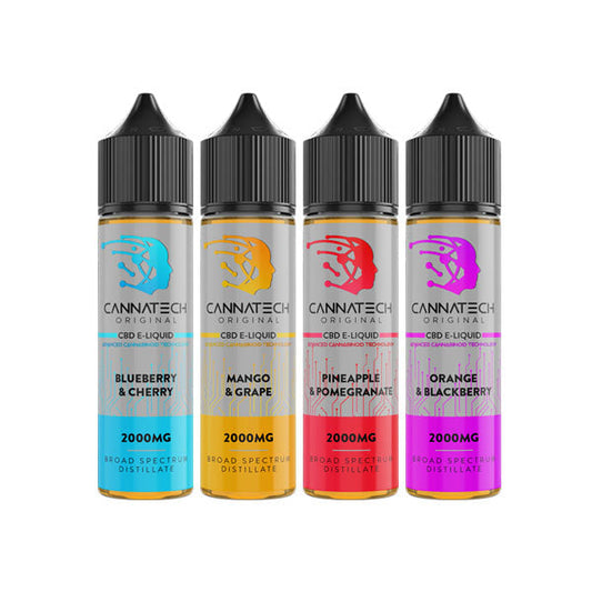 Cannatech 2000mg CBD E-liquid - 50ml | The CBD Hut