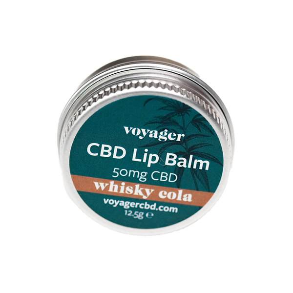 Voyager 50mg CBD Nourish and Protect Lip Balm - 12.5g - Whisky Cola | The CBD Hut