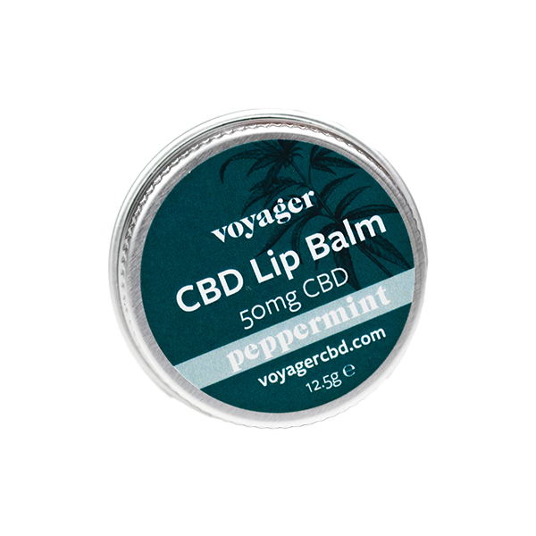 Voyager 50mg CBD Nourish and Protect Lip Balm - 12.5g - Peppermint | The CBD Hut