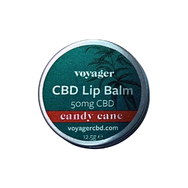Voyager 50mg CBD Nourish and Protect Lip Balm - 12.5g - Candy Cane | The CBD Hut