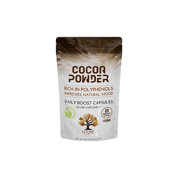 NTURE 1000mg Cocoa Capsules - 60 Caps | The CBD Hut