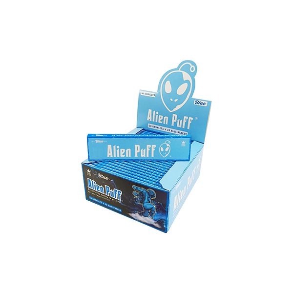 Alien Puff King‑Size Blue Papers – 50 Packs | The CBD Hut