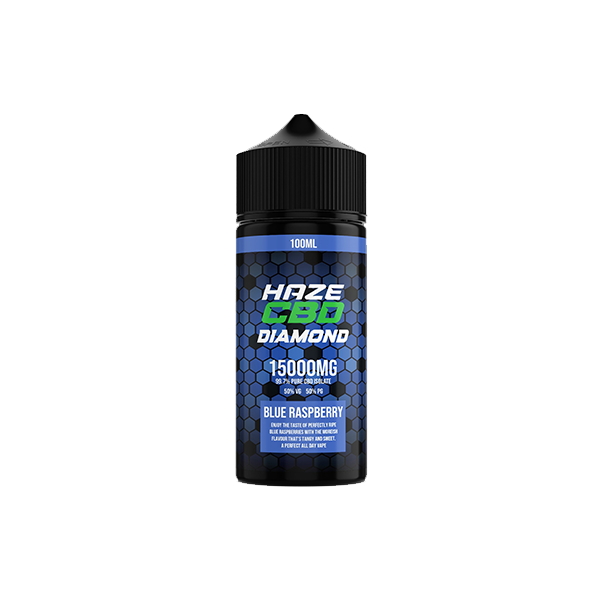 Haze CBD Diamond 15000mg E-Liquid - 100ml - Blue Raspberry | The CBD Hut