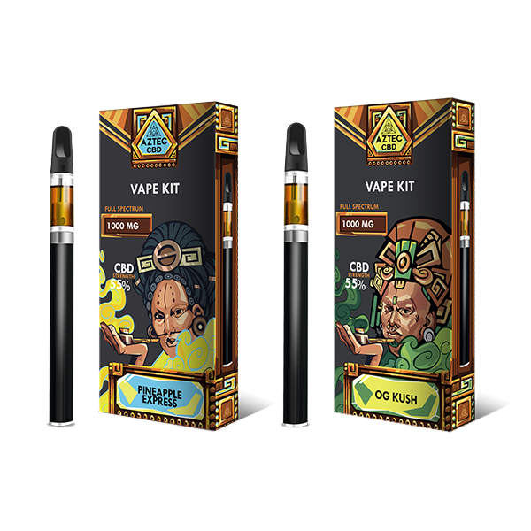 Aztec 1000mg CBD Vape Kit - 1ml | The CBD Hut