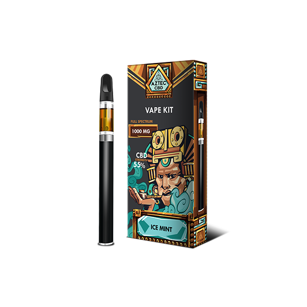 Aztec 1000mg CBD Vape Kit - Ice Mint | The CBD Hut