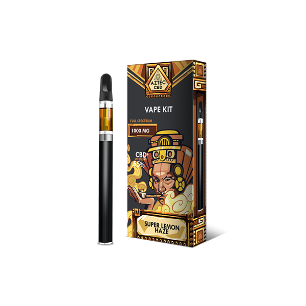 Aztec 1000mg CBD Vape Kit - Super Lemon Haze | The CBD Hut