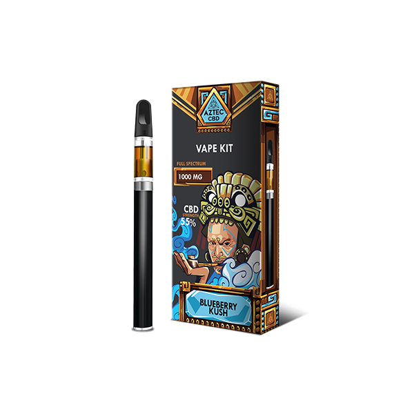 Aztec 1000mg CBD Vape Kit - Blueberry Kush | The CBD Hut