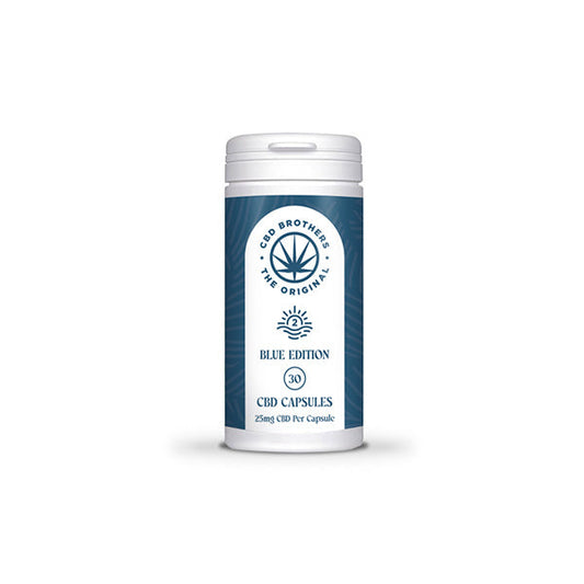 CBD Brothers Blue Edition 750mg CBD/CBDA Capsules - 30 Caps | The CBD Hut