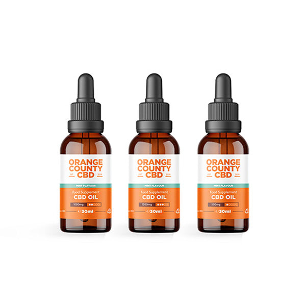 Orange County 1500mg CBD Flavoured Oil Tincture - 30ml | The CBD Hut