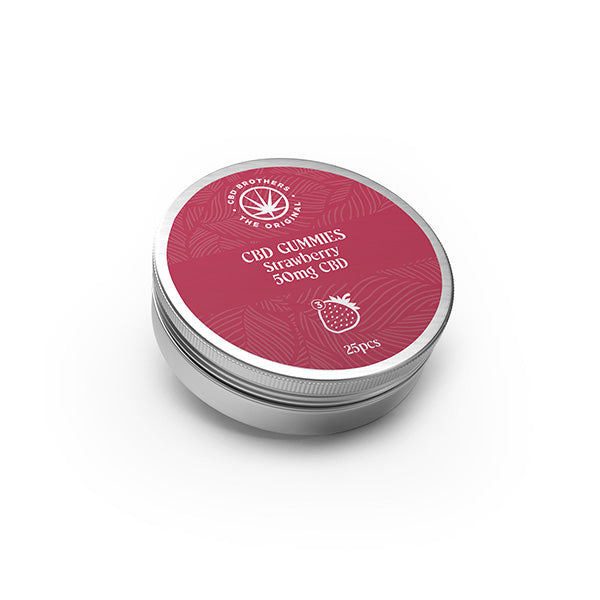 CBD Brothers 1250mg CBD Strawberry Gummies - 30 Pcs | The CBD Hut