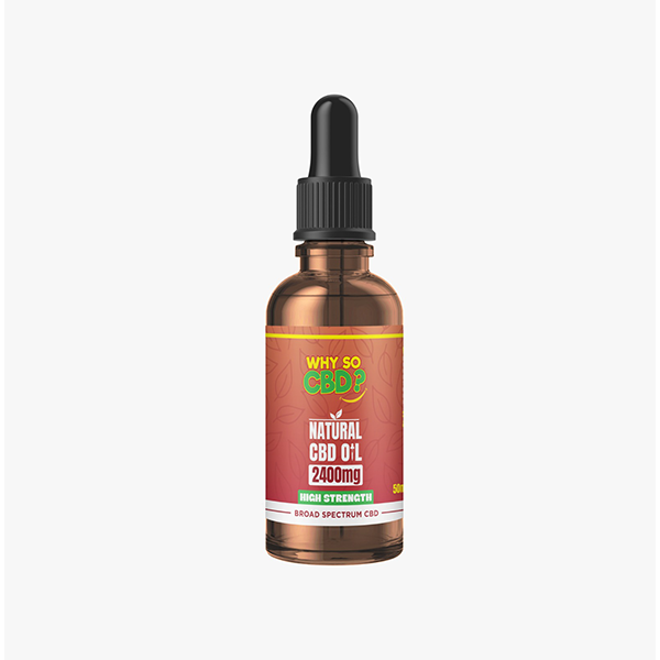 Why So CBD? 2400mg Broad-Spectrum CBD Natural Oil - 50ml | The CBD Hut