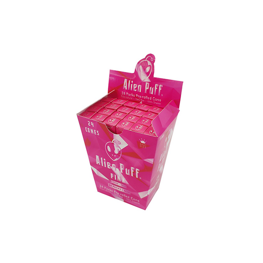 Alien Puff Pink Edition King Size Cone – 24 Packs | The CBD Hut