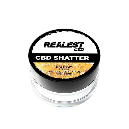 Realest CBD 5000mg CBD Shatter - 5g (BUY 1 GET 1 FREE) | The CBD Hut