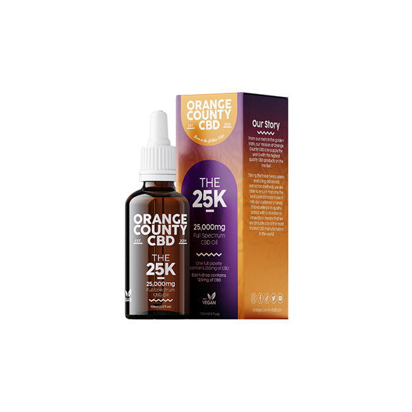 Orange County CBD 25000mg Full Spectrum CBD Oil - 100ml | The CBD Hut