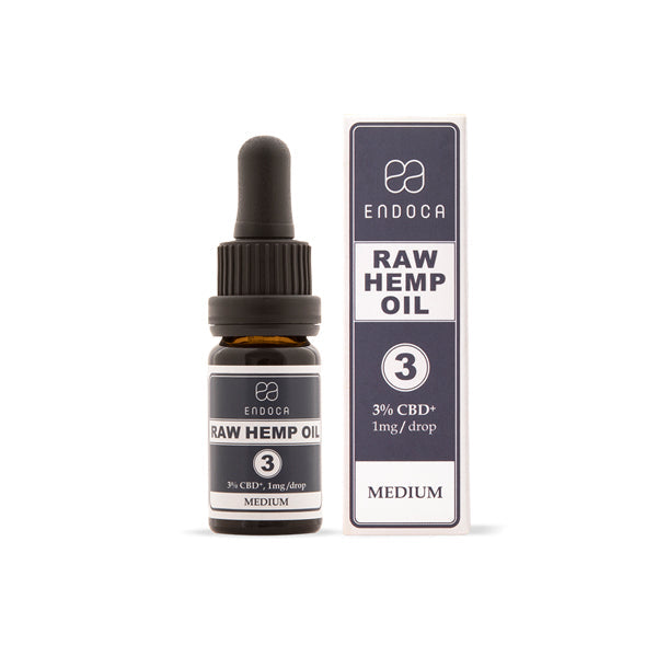 Endoca 300mg CBD+CBDa RAW Hemp Oil Drops - 10ml | The CBD Hut