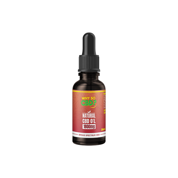 Why So CBD? 1800mg Broad-Spectrum CBD Natural Oil - 30ml | The CBD Hut