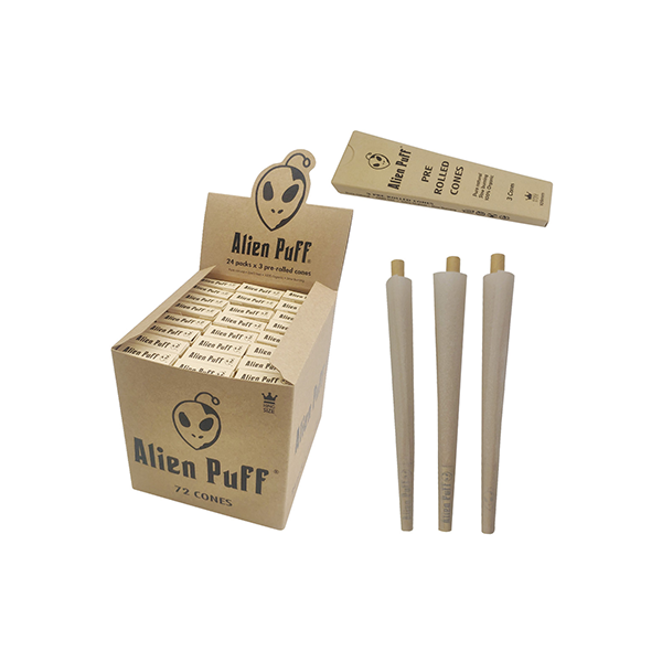 Alien Puff Hemp King‑Size Pre‑Rolled Cones – 24 Packs | The CBD Hut