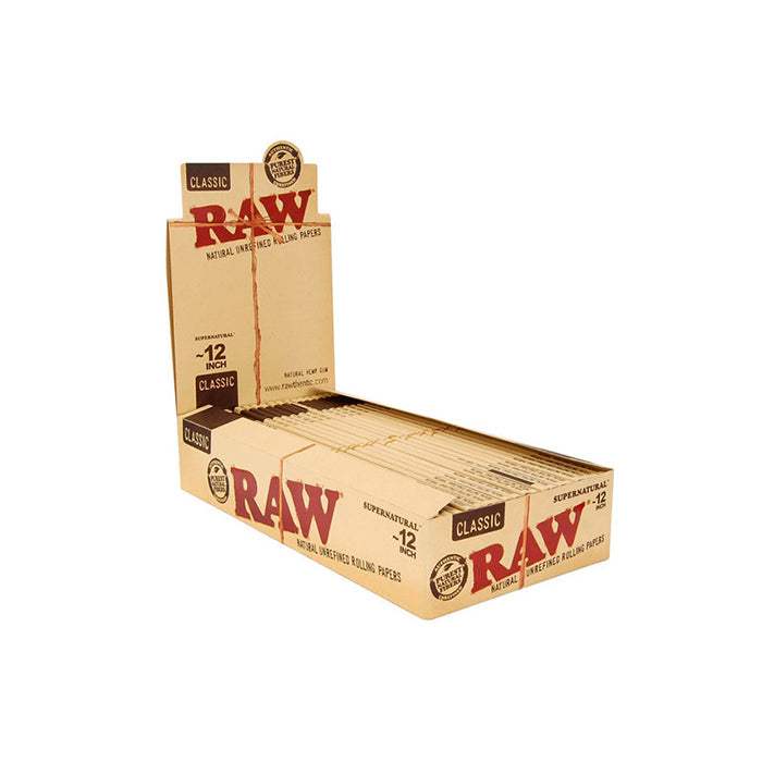 20 Raw Classic Supernatural 12 Inch Rolling Papers | The CBD Hut