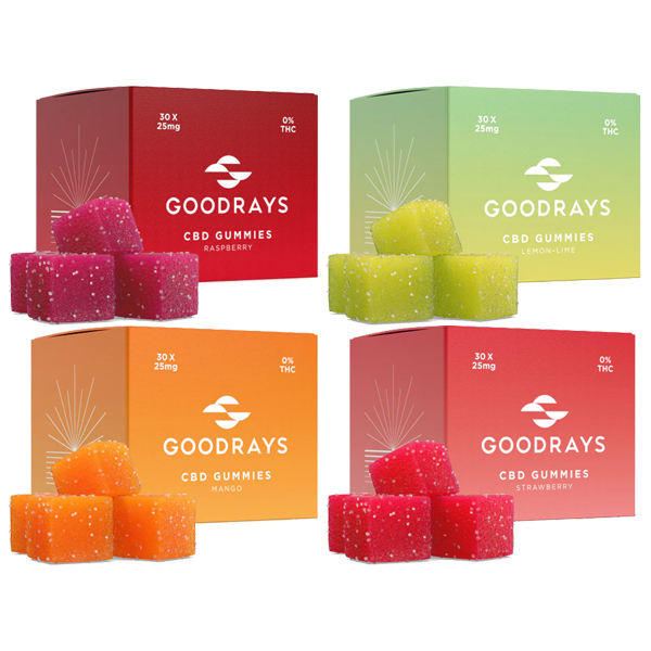 Goodrays 750mg CBD Gummies - 30 Pieces | The CBD Hut
