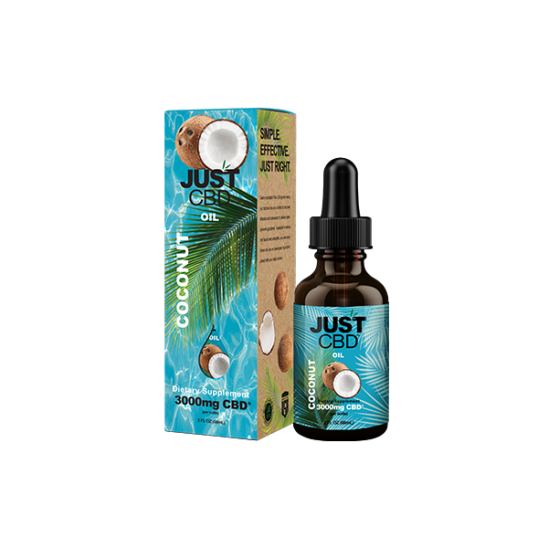 Just CBD 3000mg Coconut Oil Tincture - 30ml | The CBD Hut