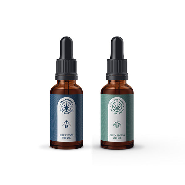 CBD Brothers Blue & Green CBD Hemp Seed Oil - 30ml | The CBD Hut
