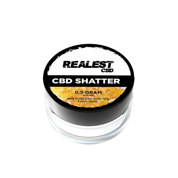 Realest CBD 500mg CBD Shatter - 0.5g (BUY 1 GET 1 FREE) | The CBD Hut
