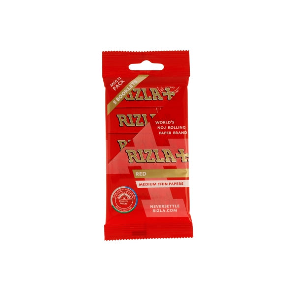 5 Pack Red Regular Rizla Rolling Papers (Flow Pack) | The CBD Hut