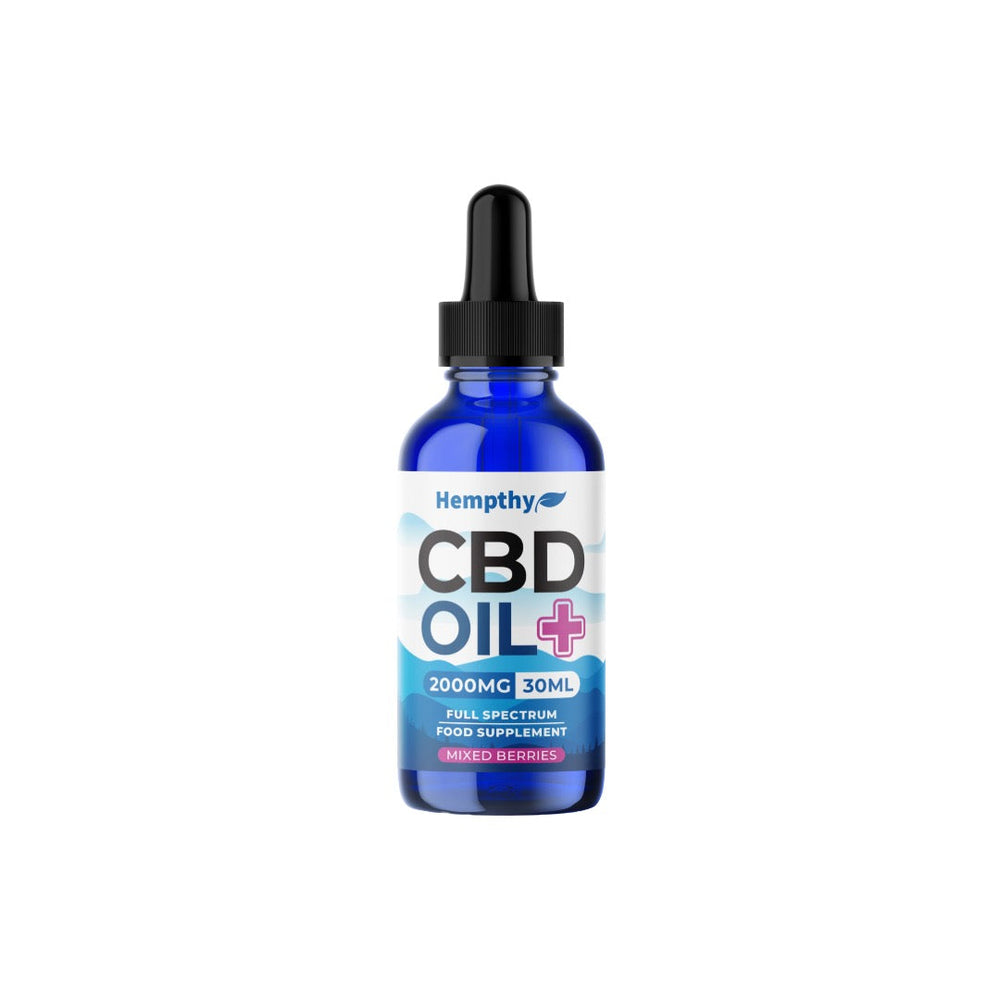 Hempthy 2000mg CBD Oil Full Spectrum Food Supplement Mixed Berries - 30ml | The CBD Hut