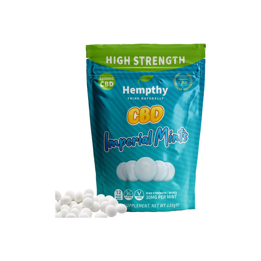 Hempthy 1000mg CBD Imperial Mints - 50 Pieces | The CBD Hut