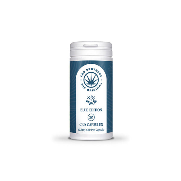 CBD Brothers Blue Edition 375mg CBD/CBDA Capsules - 30 Caps | The CBD Hut
