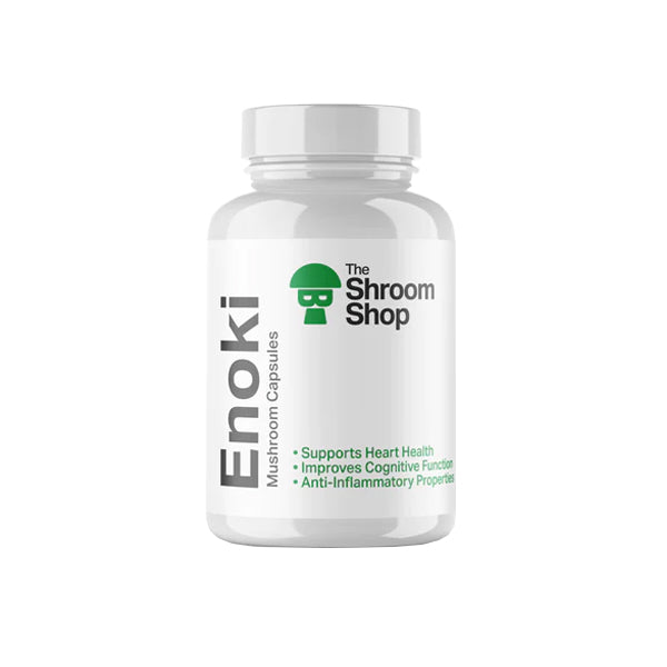 The Shroom Shop Enoki Mushroom 45000mg Capsules - 90 Caps | The CBD Hut