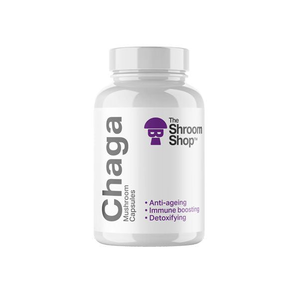 The Shroom Shop Chaga Mushroom 45000mg Capsules - 90 Caps | The CBD Hut
