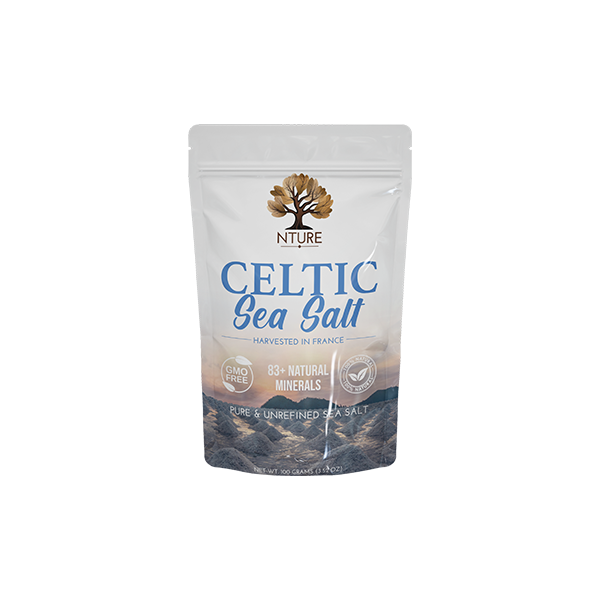 NTURE 100% Pure Celtic Sea Salt - 100g | The CBD Hut