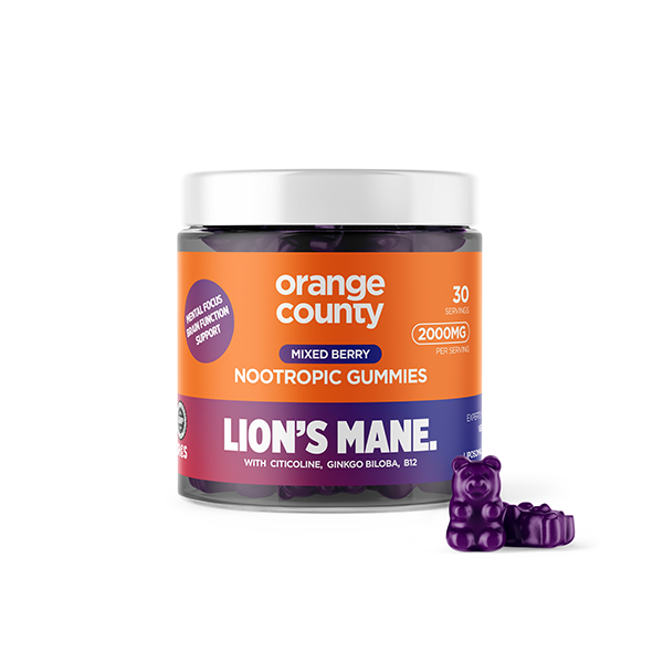 Orange County 2000mg Lion's Mane Gummies  - 30 Pieces | The CBD Hut